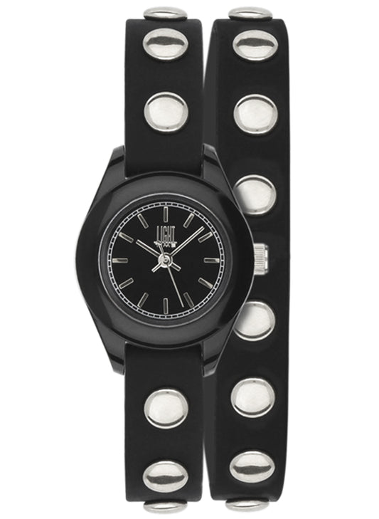 LIGHT TIME PUNK - Black - Silver L169NE Only Time Armbanduhr 23 mm Schwarz