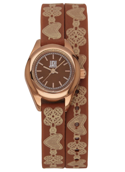LIGHT TIME ROCOCO Brown L162E Damen Quarzuhr Edelstahl 23 mm – Produktansicht