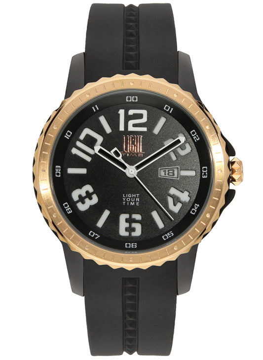 LIGHT TIME SPEEDWAY L160B Date Armbanduhr 41 mm