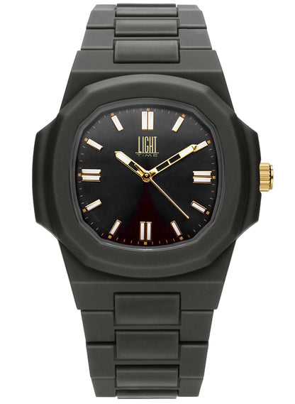 LIGHT TIME VELVET NAUTILUS Black Herren Quarzuhr 42 mm – Detailansicht