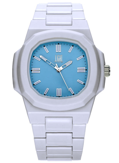 LIGHT TIME VELVET NAUTILUS Light Blue Herren Quarzuhr 42 mm Blau – Produktansicht