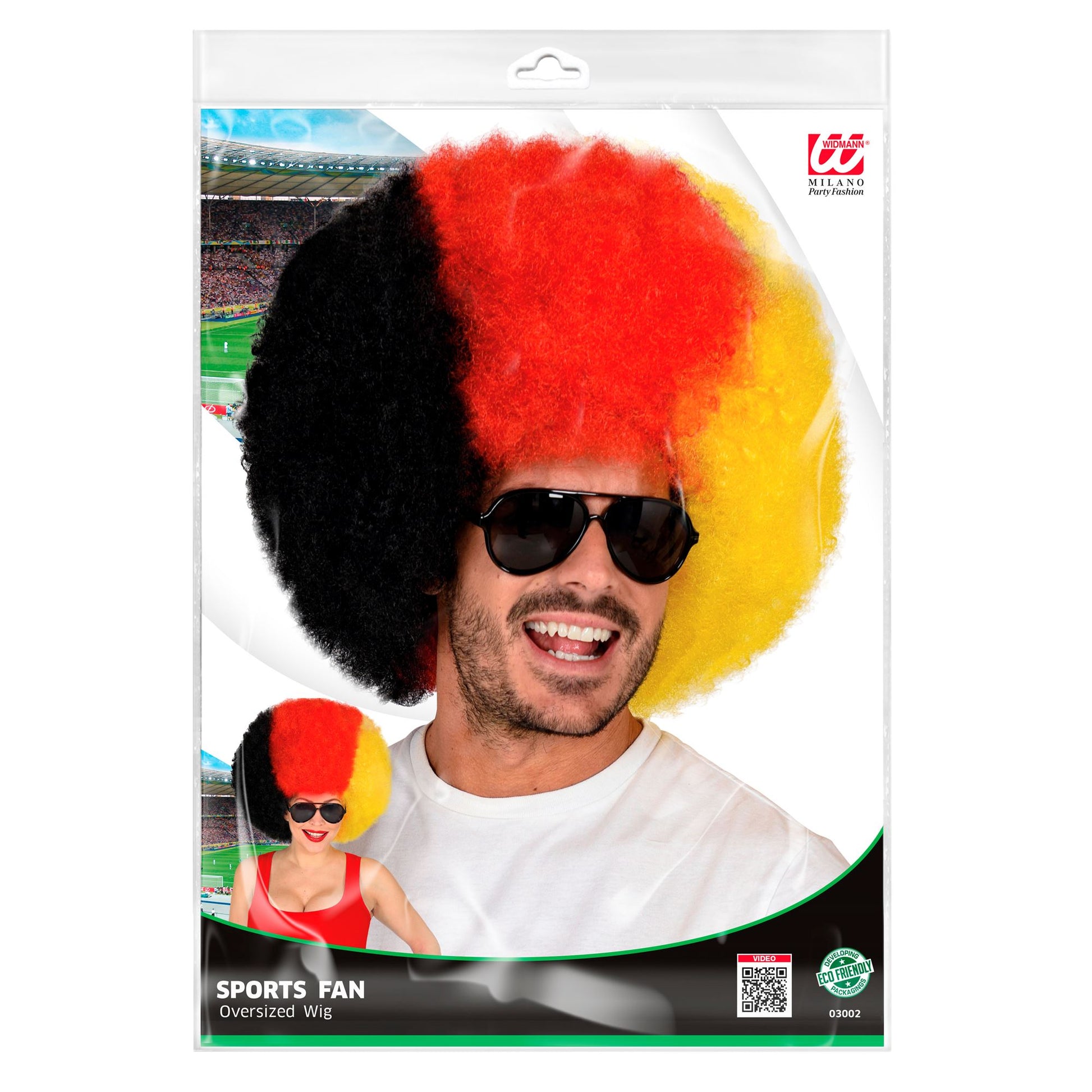 "LOCKENPERÜCKE DEUTSCHLAND" in Polybag – Detailansicht