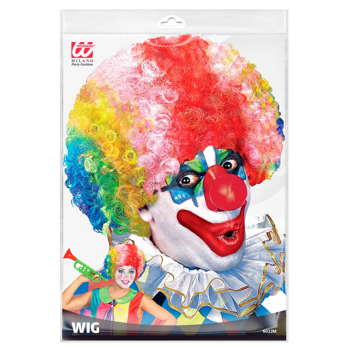 "LOCKIGE PERÜCKE" Clown - in Polybag – Detailansicht