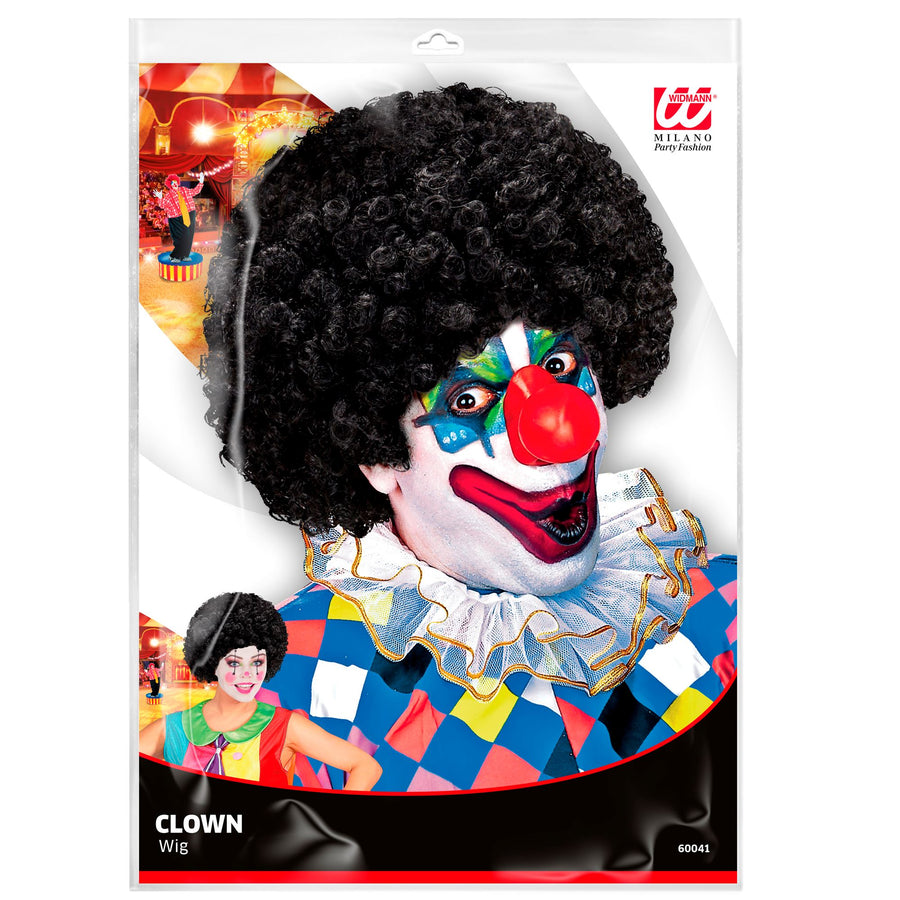 "LOCKIGE PERÜCKE" schwarz - in Polybag – Detailansicht
