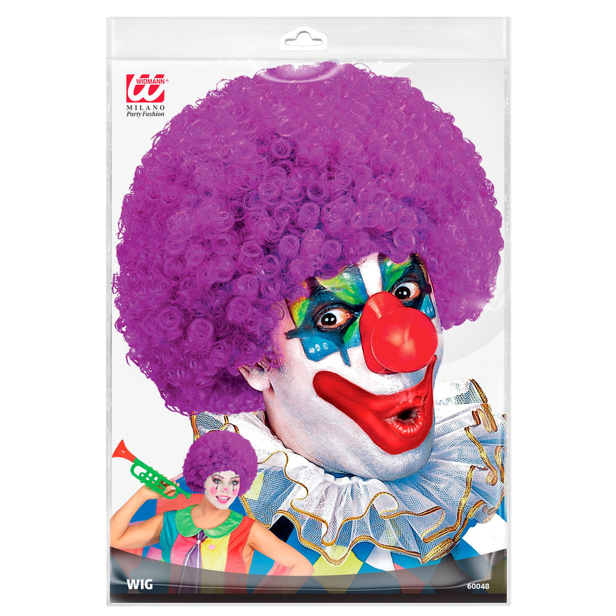"LOCKIGE PERÜCKE" violette - in Polybag – Detailansicht