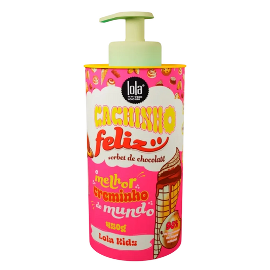 Lola Cosmetics, Cachinho Feliz Kids, Schokolade, Haarstyling-Creme, Flexibler Halt, 480 g