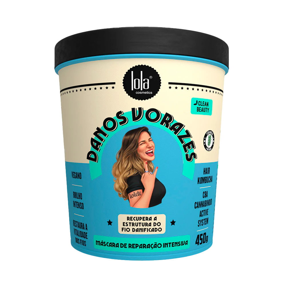 Lola Cosmetics, Danos Vorazes, Haarbehandlungs-Crememaske, Zur Reparatur, 450 g