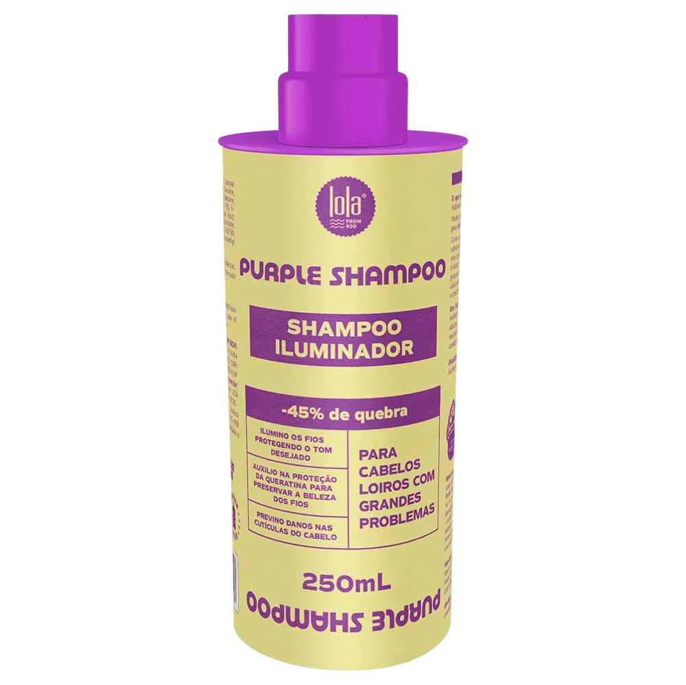 Lola Cosmetics, Purple, Haarshampoo, Neutralisiert gelbe oder orange Töne, 250 ml