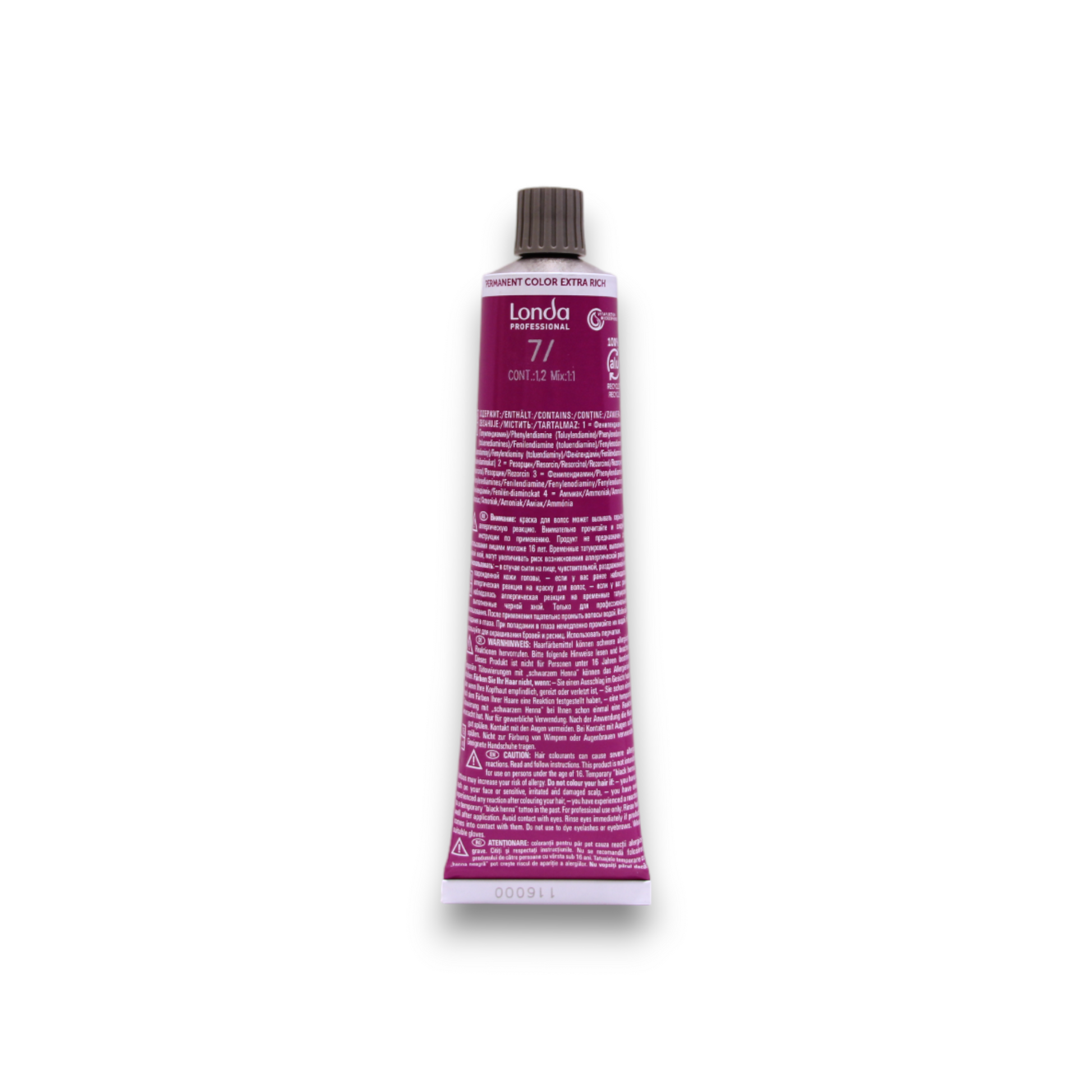 Londa Professional Londa Professional, Londacolor, Permanente Haarfarbe, 7/ Medium Blonde, 60 ml Regular