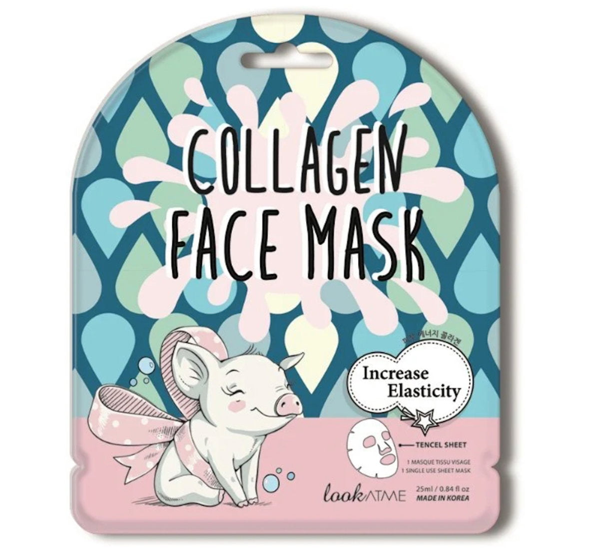 Look At Me, Collagen, Erhöht die Elastizität, Gesichtsmaske, Für das Gesicht, Wöchentlich oder nach Bedarf, 25 ml