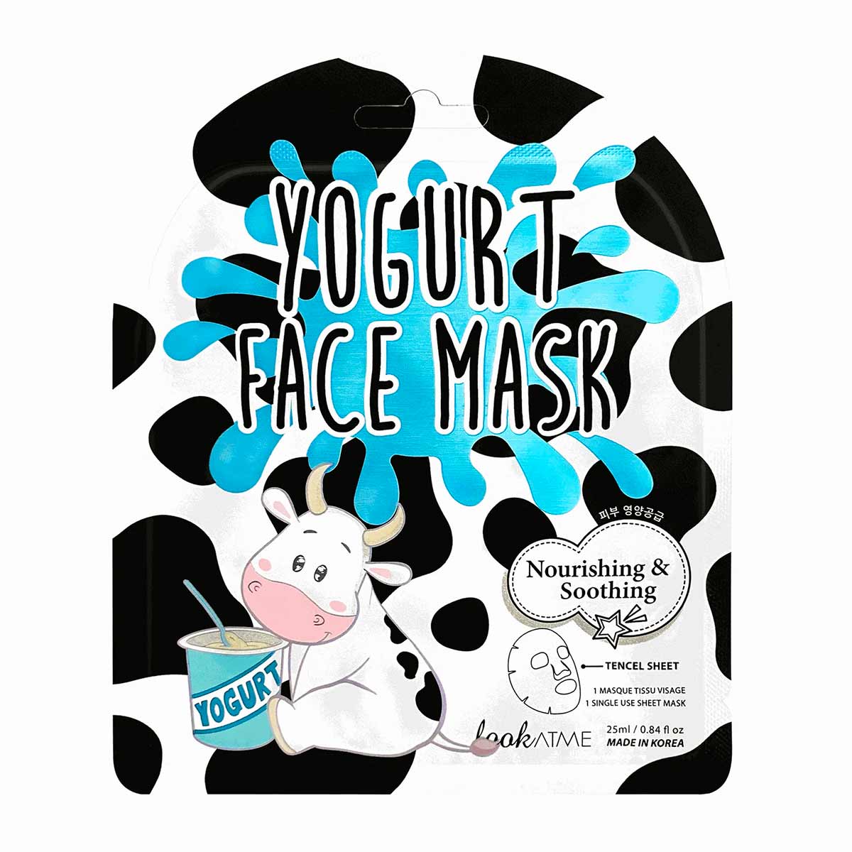 Look At Me, Yogurt, Nährend, Gesichtsmaske, Für das Gesicht, Wöchentlich oder nach Bedarf, 25 ml