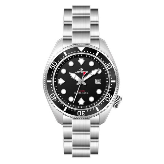 LORENZ 26169FF Date - Armbanduhr 42 mm Silber
