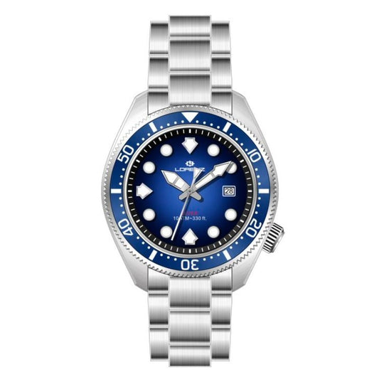 LORENZ 26169GG Date - Armbanduhr 42 mm Silber