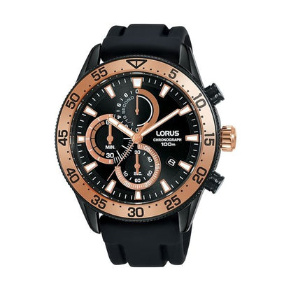 LORUS RM339FX9 Chronograph Armbanduhr 45 mm Schwarz