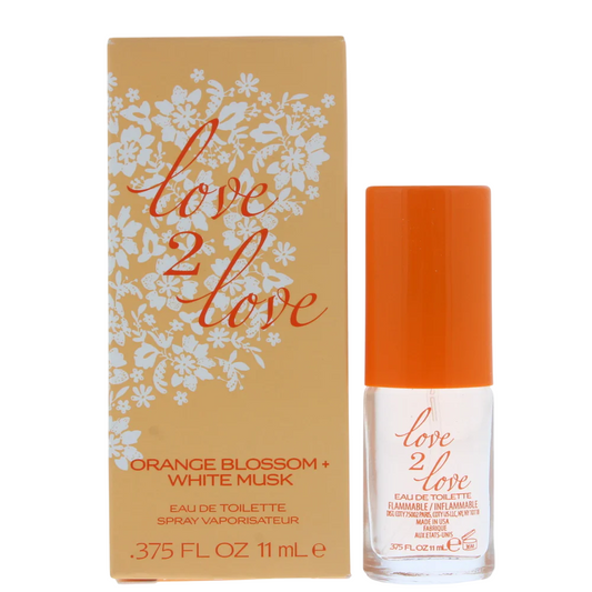 Love 2 Love Love 2 Love, Orange Blossom + White Musk, Eau de Toilette, Für Frauen, 11 ml Regular