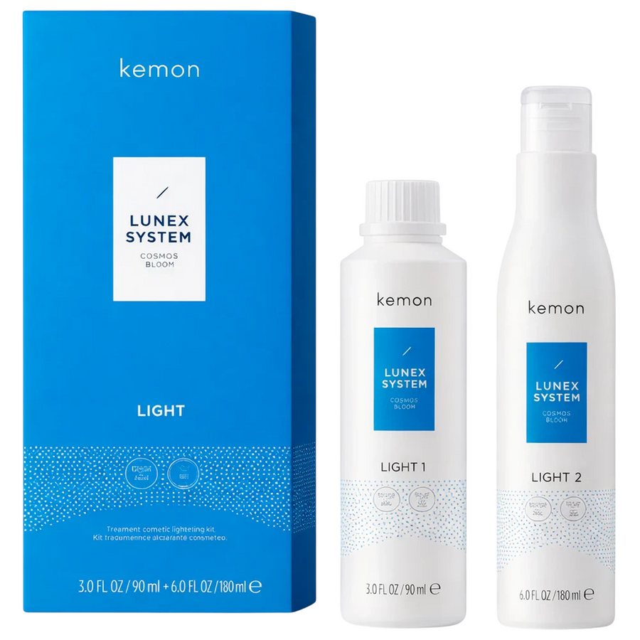 Kemon Haarpflegeset Lunex System Light Set Kemon: Cosmetic Lightening, Hair Cream Treatment, 90 ml + Cosmetic Developer, Hair