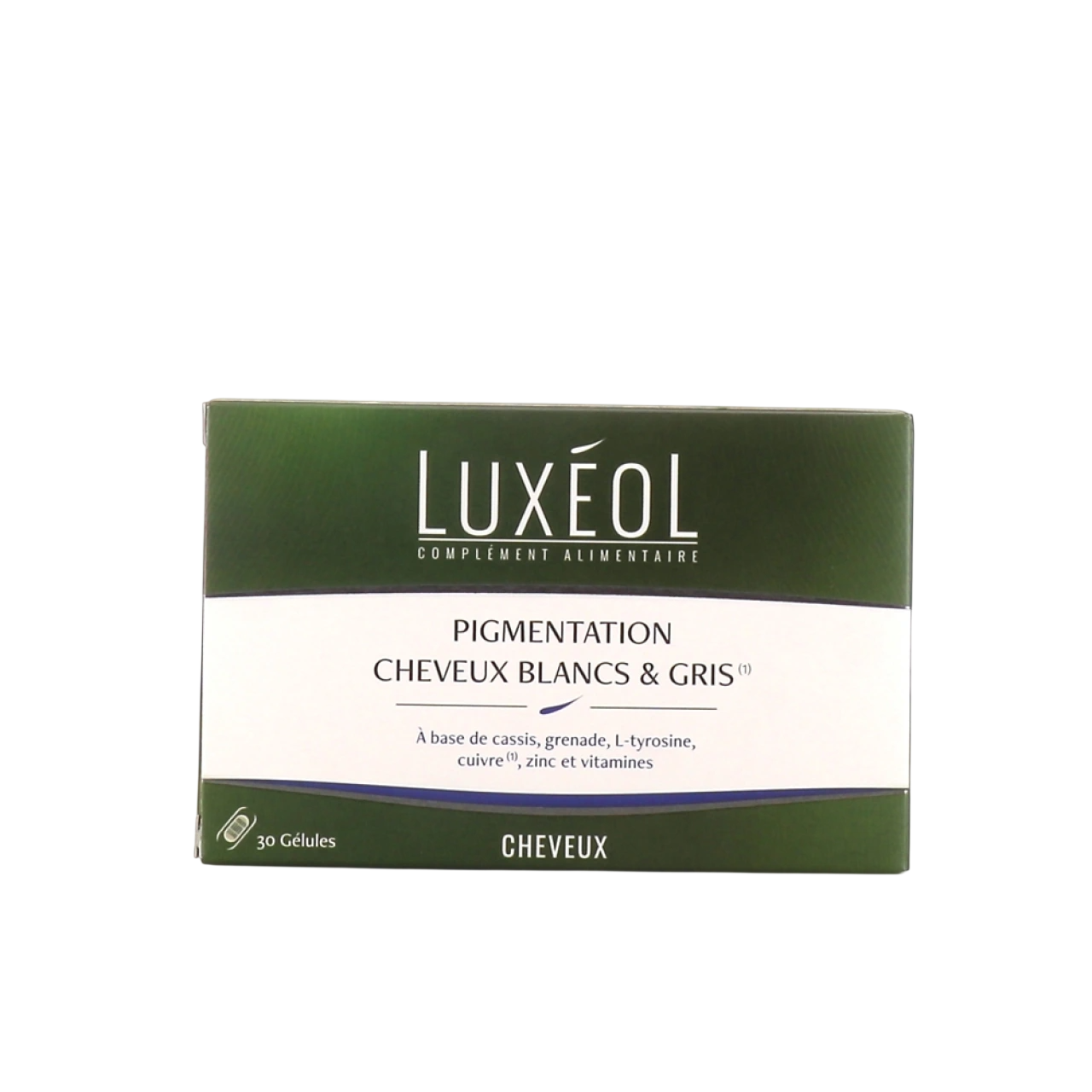Luxeol, Pigmentation Cheveux Blancs & Gris, Maintain Natural Hair Color & Target White Hair, Kapseln, 30 Tabletten