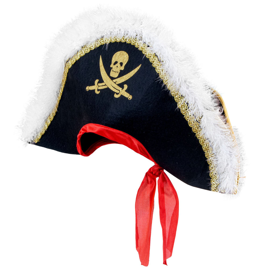 "LUXUS PIRATENHUT MIT BAND" – Vorderansicht