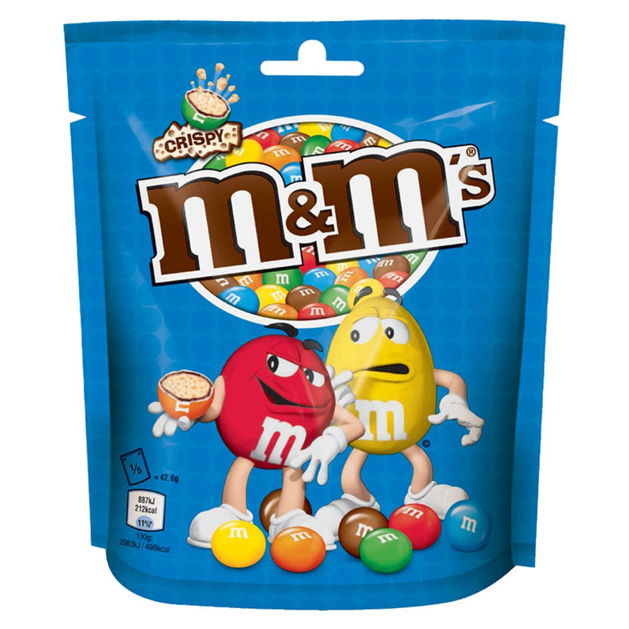 M&M´s M&M'S Crispy Dragierte Milch-Schoko-Kugeln mit Knusperreis-Kern 187 g