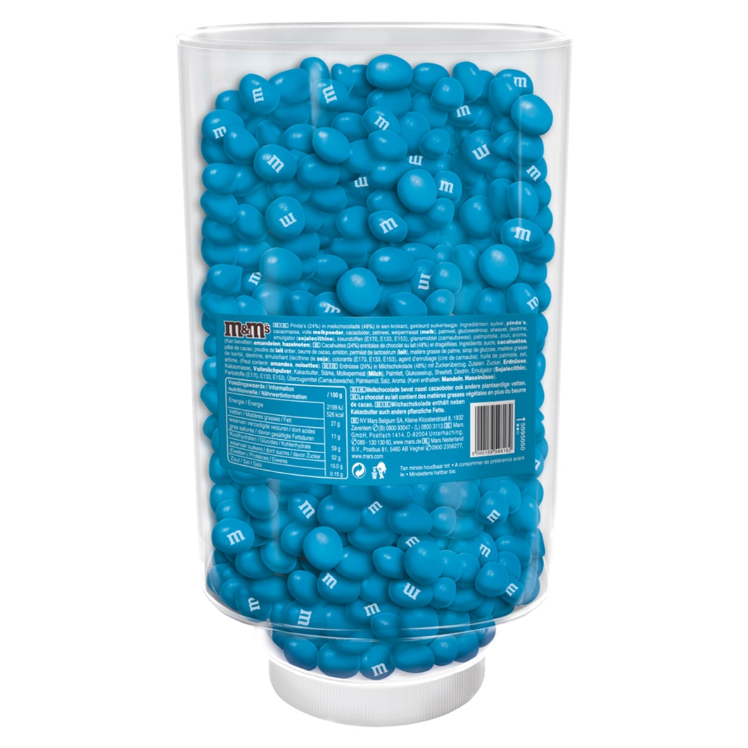 M&M´s Peanut Einfarbig Blau 1KG Schokoladen-Erdnüsse