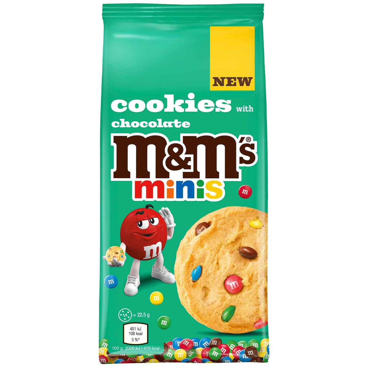 M&M´s M&M'S Cookies 180g Knusprige Schokoladenkekse