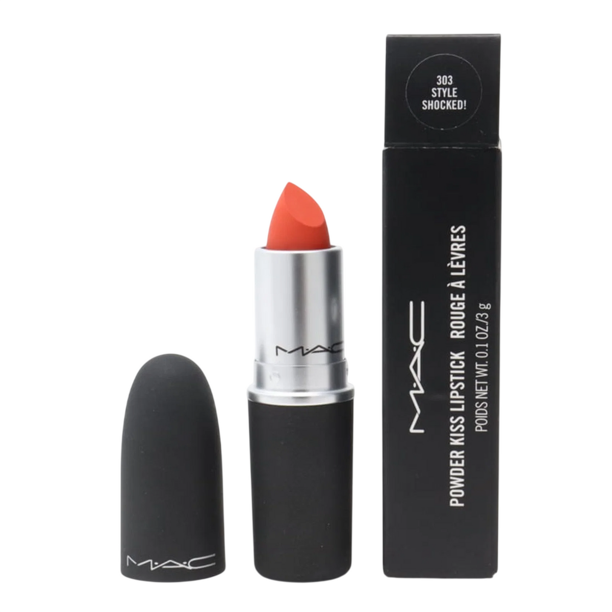 MAC Powder Kiss Creme-Lippenstift 303 Style Shocked, 3 g