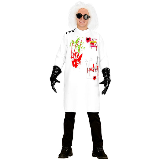"MAD SCIENTIST" (Laborkittel, Handschuhe) – Vorderansicht
