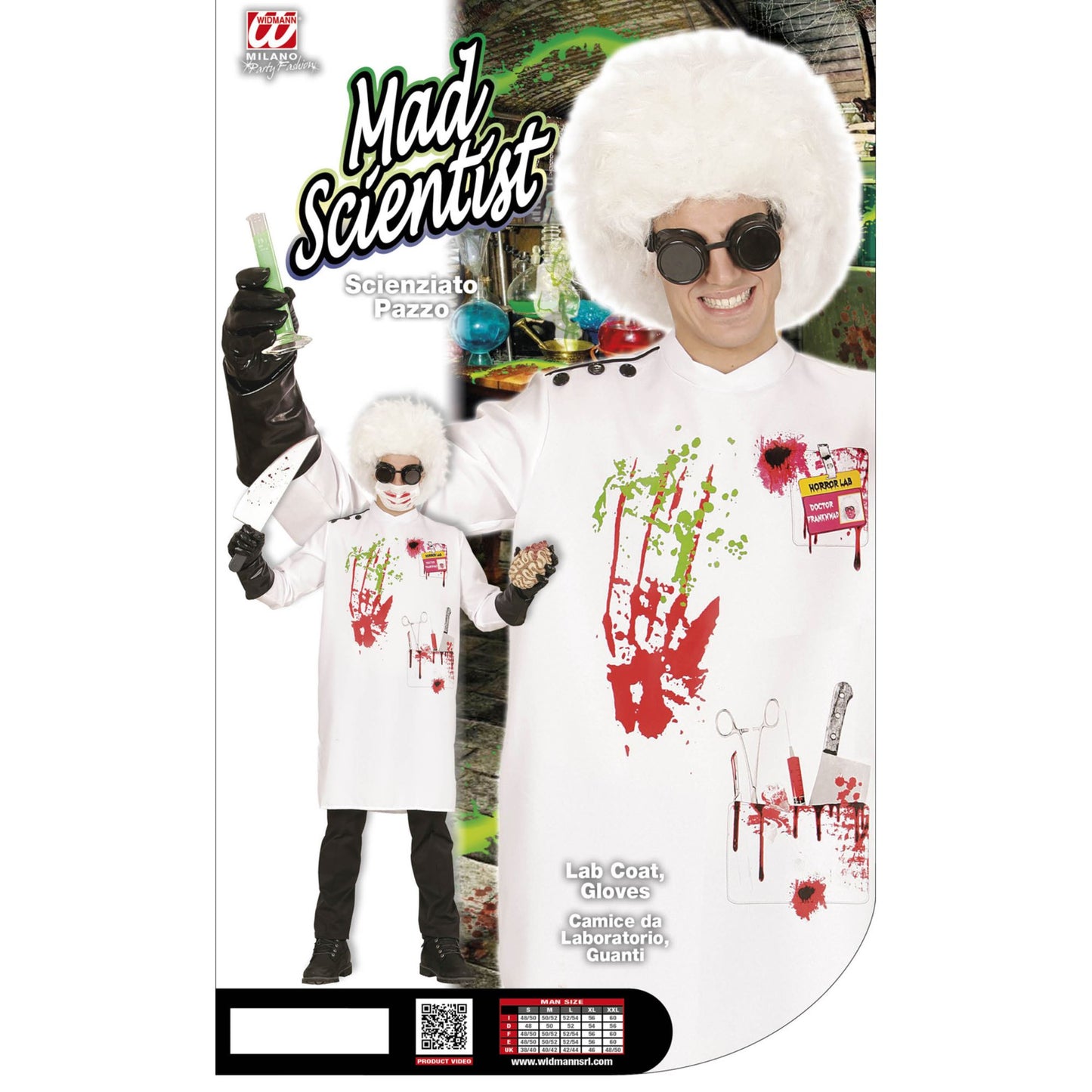 "MAD SCIENTIST" (Laborkittel, Handschuhe) – Ansicht 4