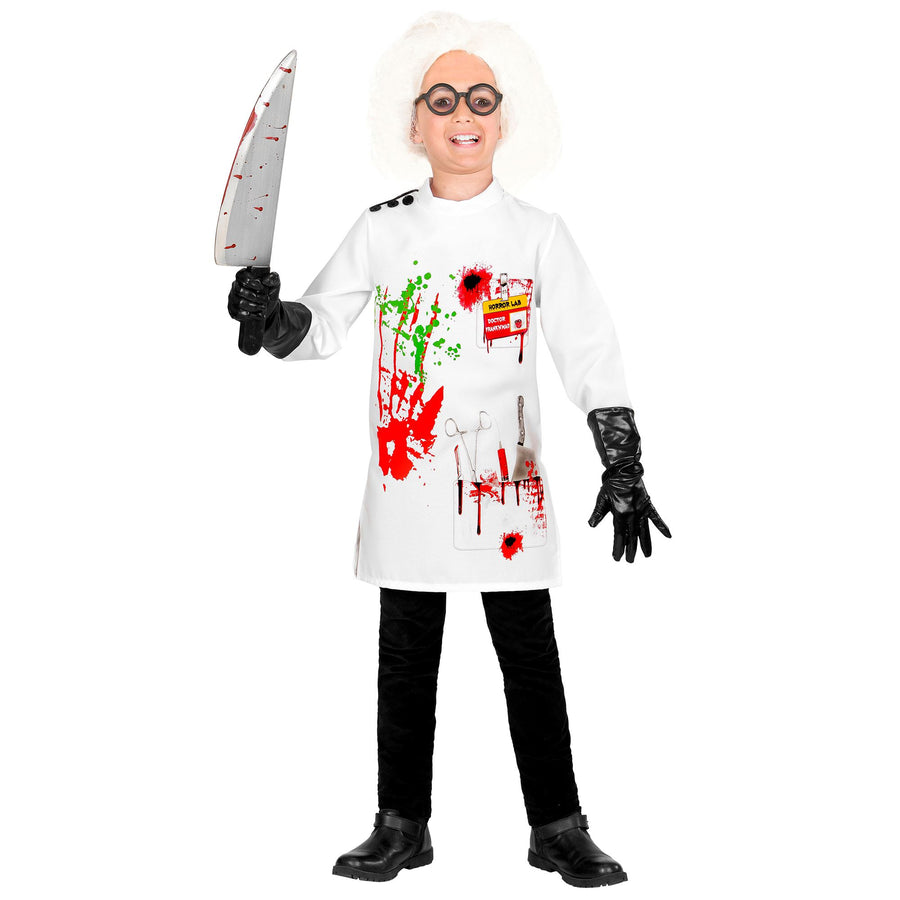 "MAD SCIENTIST" (Laborkittel, Handschuhe) – Detailansicht