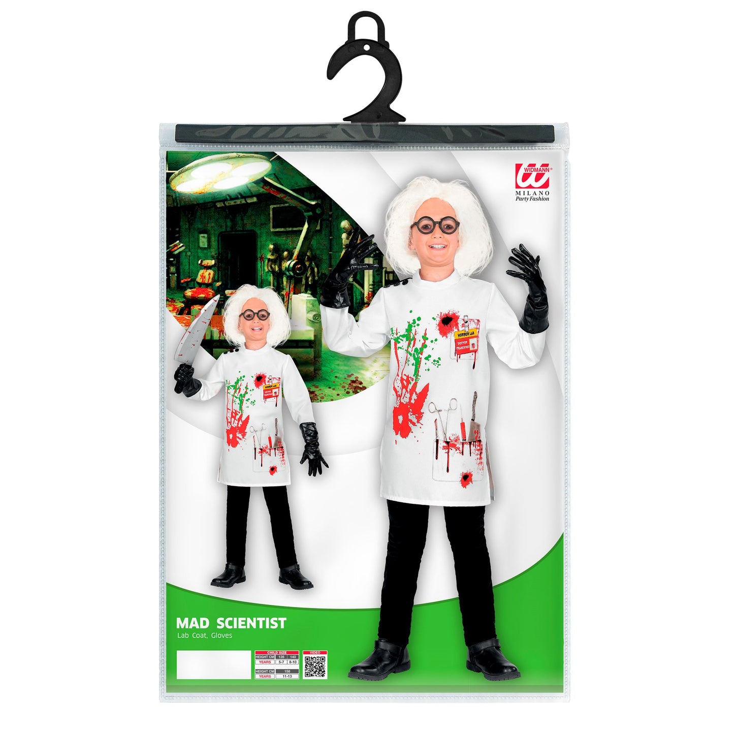"MAD SCIENTIST" (Laborkittel, Handschuhe) – Ansicht 3