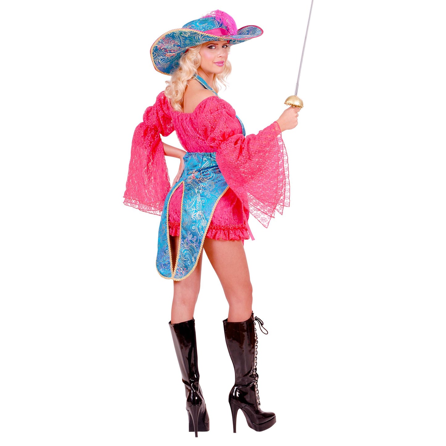 "MADAME MUSKETIER" (Kleid, Korsett-Frack, Hut) – Ansicht 3