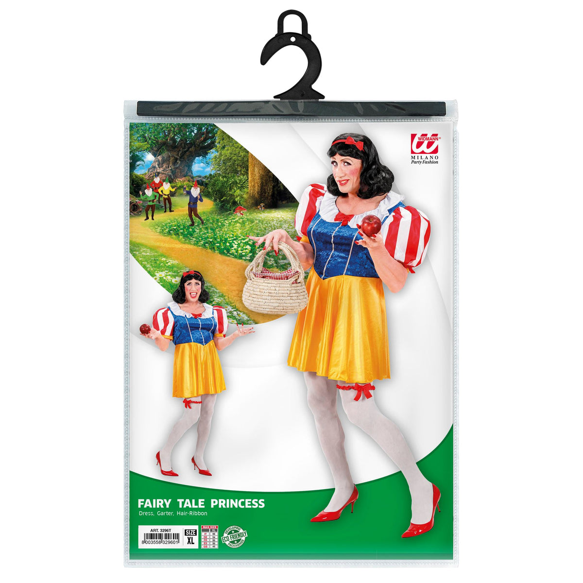 "MÄRCHEN-PRINZESSIN" (Kleid, Strumpfband, Haarschleife) – Ansicht 3