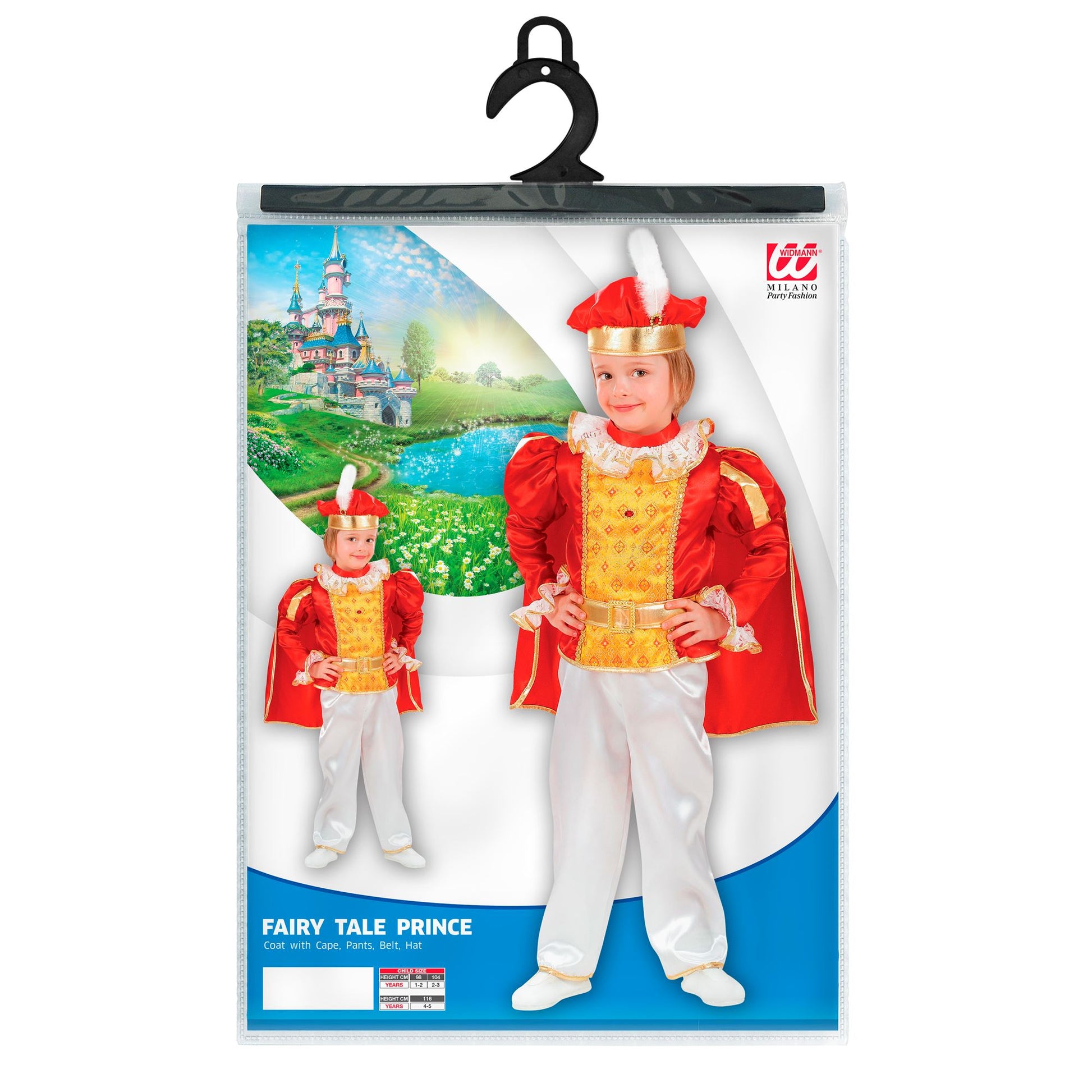 "MÄRCHENPRINZ" (Oberteil mit Umhang, Hose, Gürtel, Hut) – Detailansicht