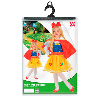 "MÄRCHENPRINZESSIN" (Kleid, Gürtel, Umhang, Haarreif mit Schleife) – Detailansicht