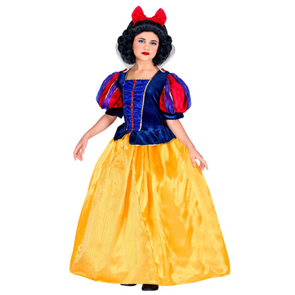"MÄRCHENPRINZESSIN" (Kleid mit Reifrock, Umhang, Haarschleife) – Detailansicht