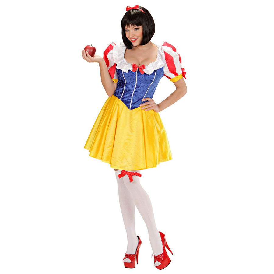 "MÄRCHENPRINZESSIN" (Kleid, Strumpfband, Haarschleife) – Vorderansicht