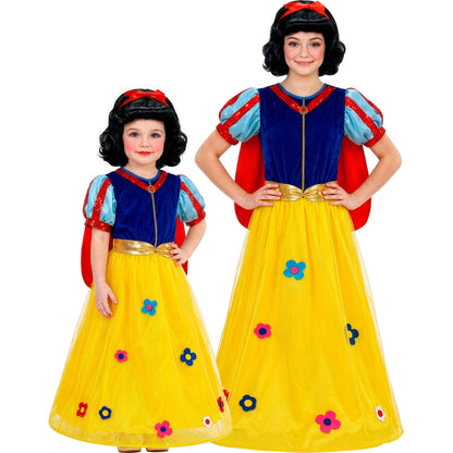 "MÄRCHENPRINZESSIN" (Kleid, Umhang, Gürtel) – Vorderansicht