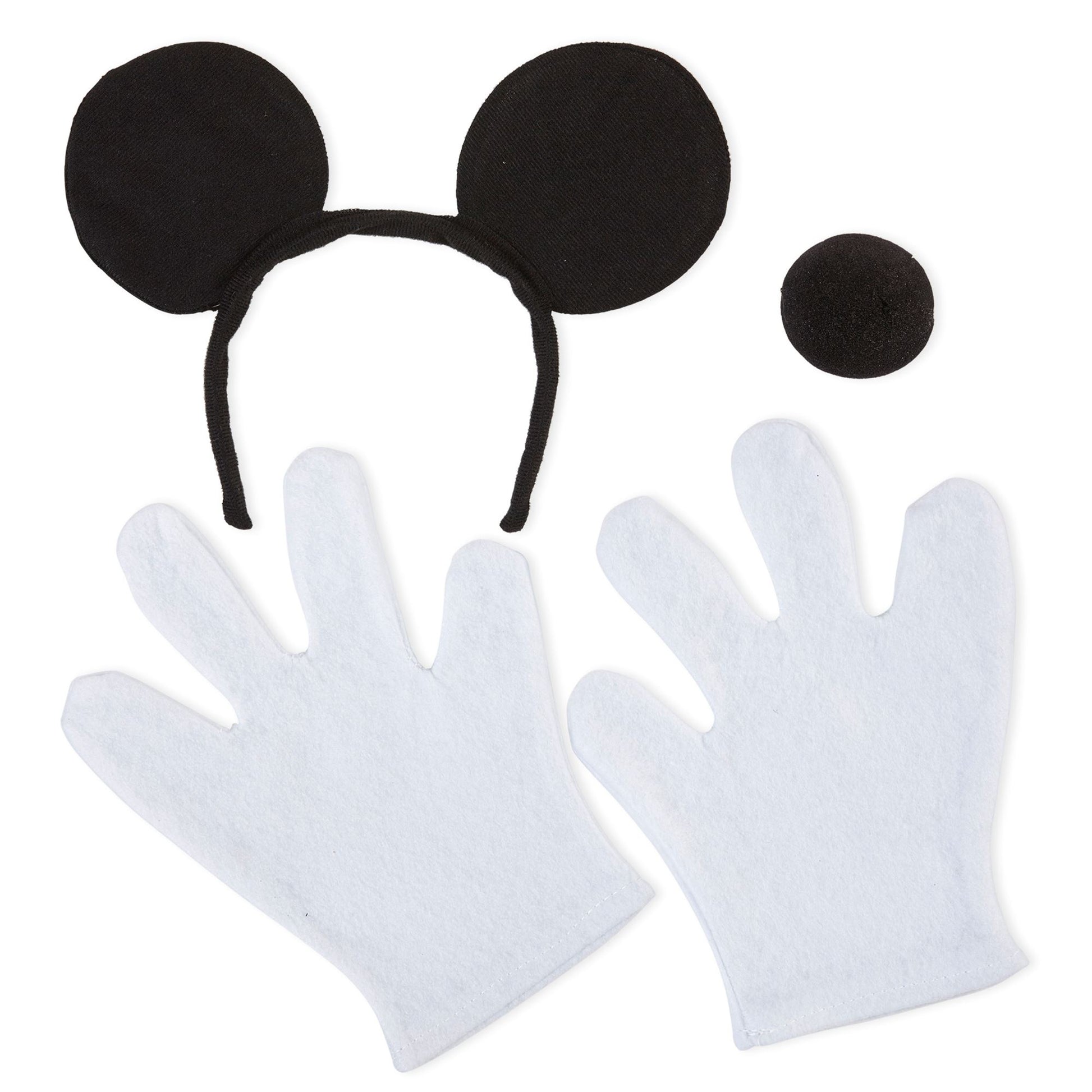 "MÄUSCHEN" Dress- Up- Set (Ohren, Hut, Nase, Handschuhe) – Vorderansicht