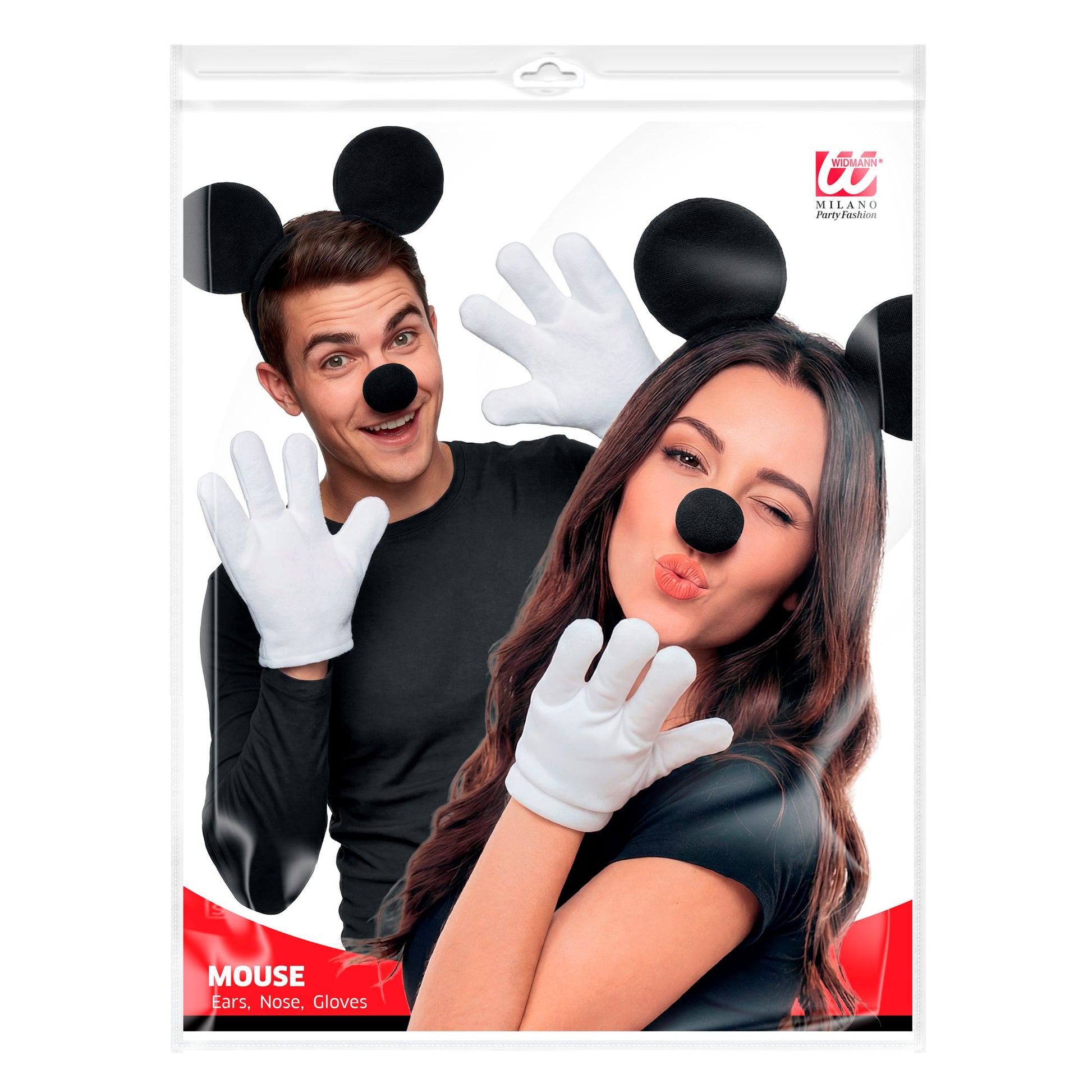 "MÄUSCHEN" Dress- Up- Set (Ohren, Hut, Nase, Handschuhe) – Detailansicht