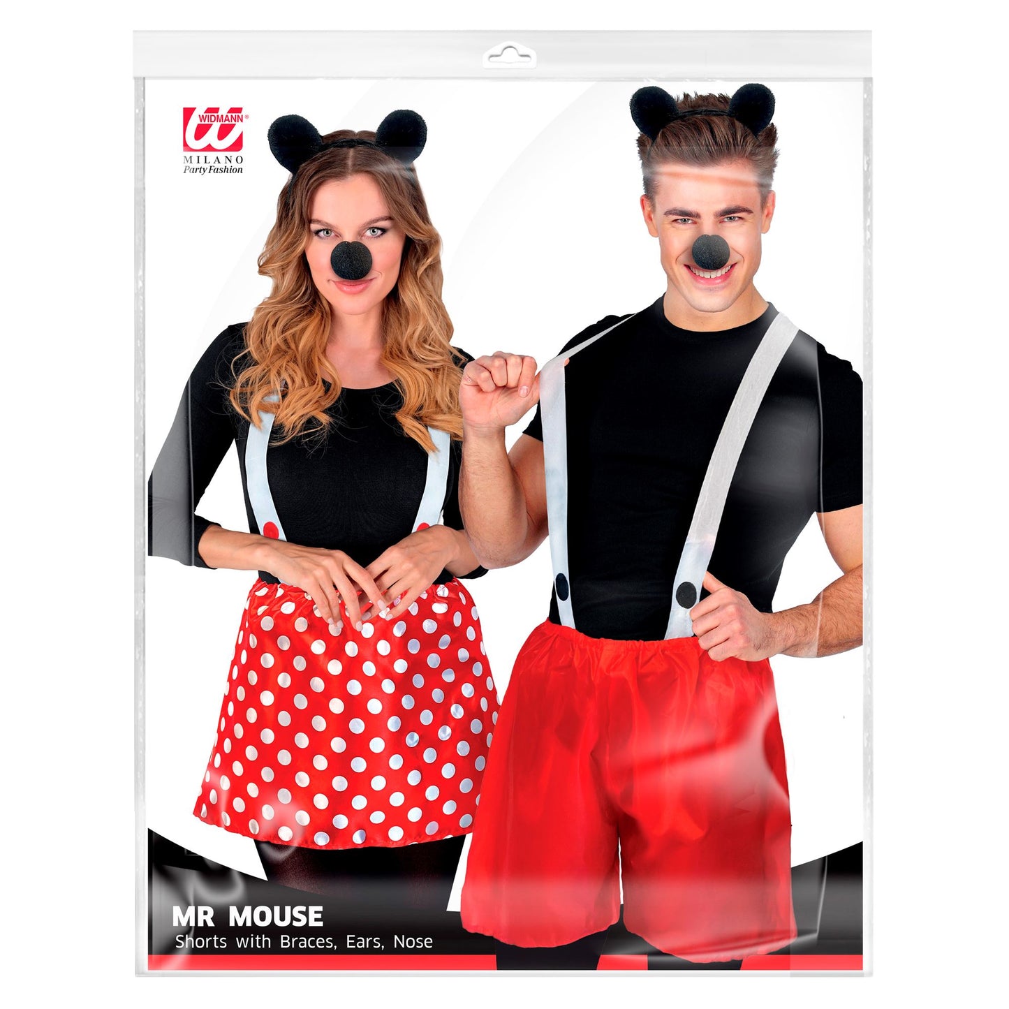 "MÄUSCHEN" Dress- Up- Set (Ohren, Nase, Rock oder kurze Hose) sort. 3 weiblich, 3 männlich – Ansicht 3