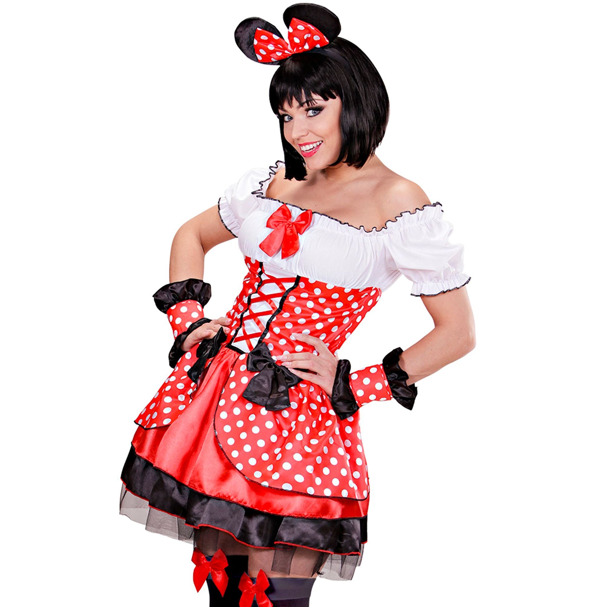 "MÄUSCHEN" (Kleid, Armstulpen, Ohren) – Vorderansicht