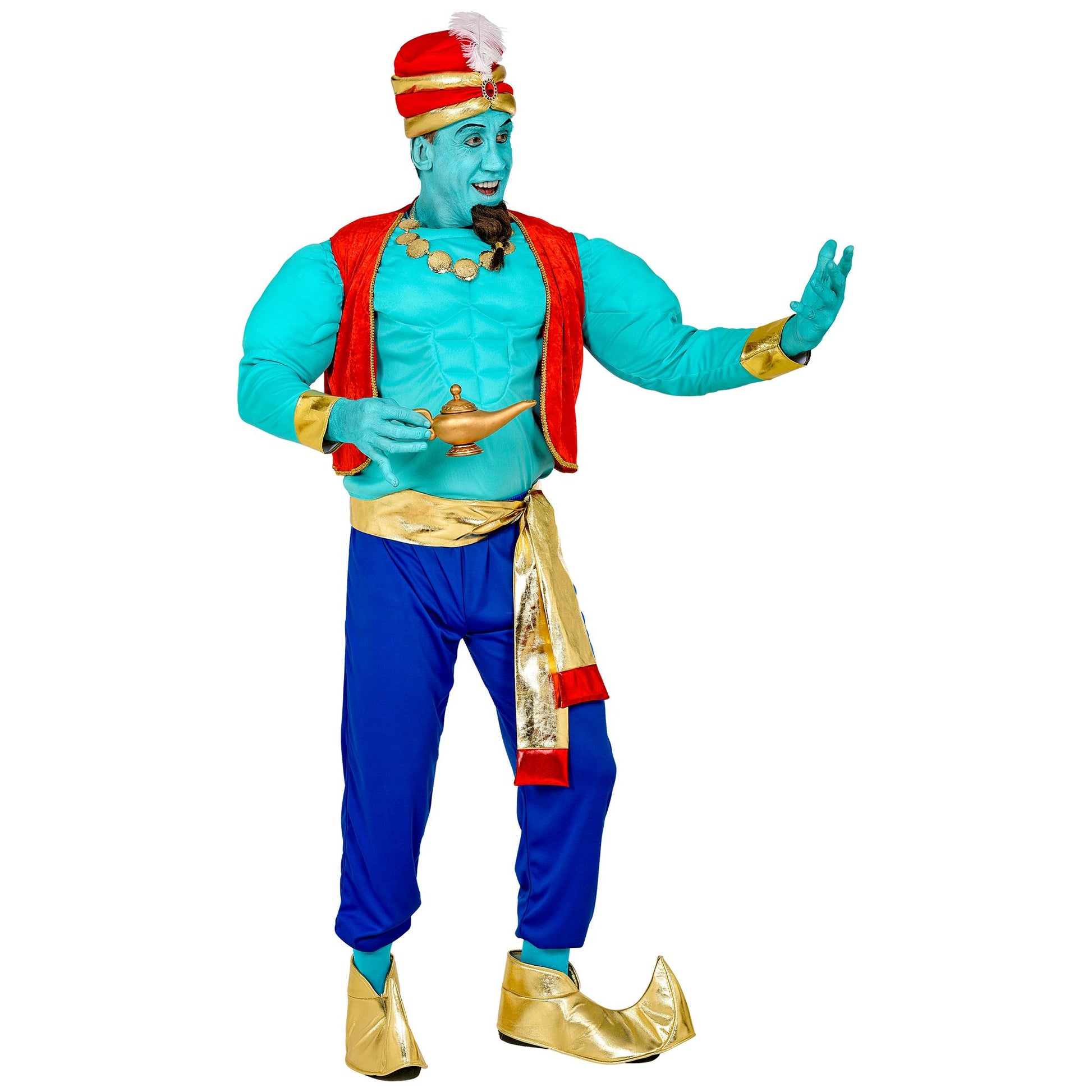 "MAGISCHER GENIE" (Muskelhemd, Weste, Hose, Schärpe, Schuhüberzieher, Turban) – Ansicht 3