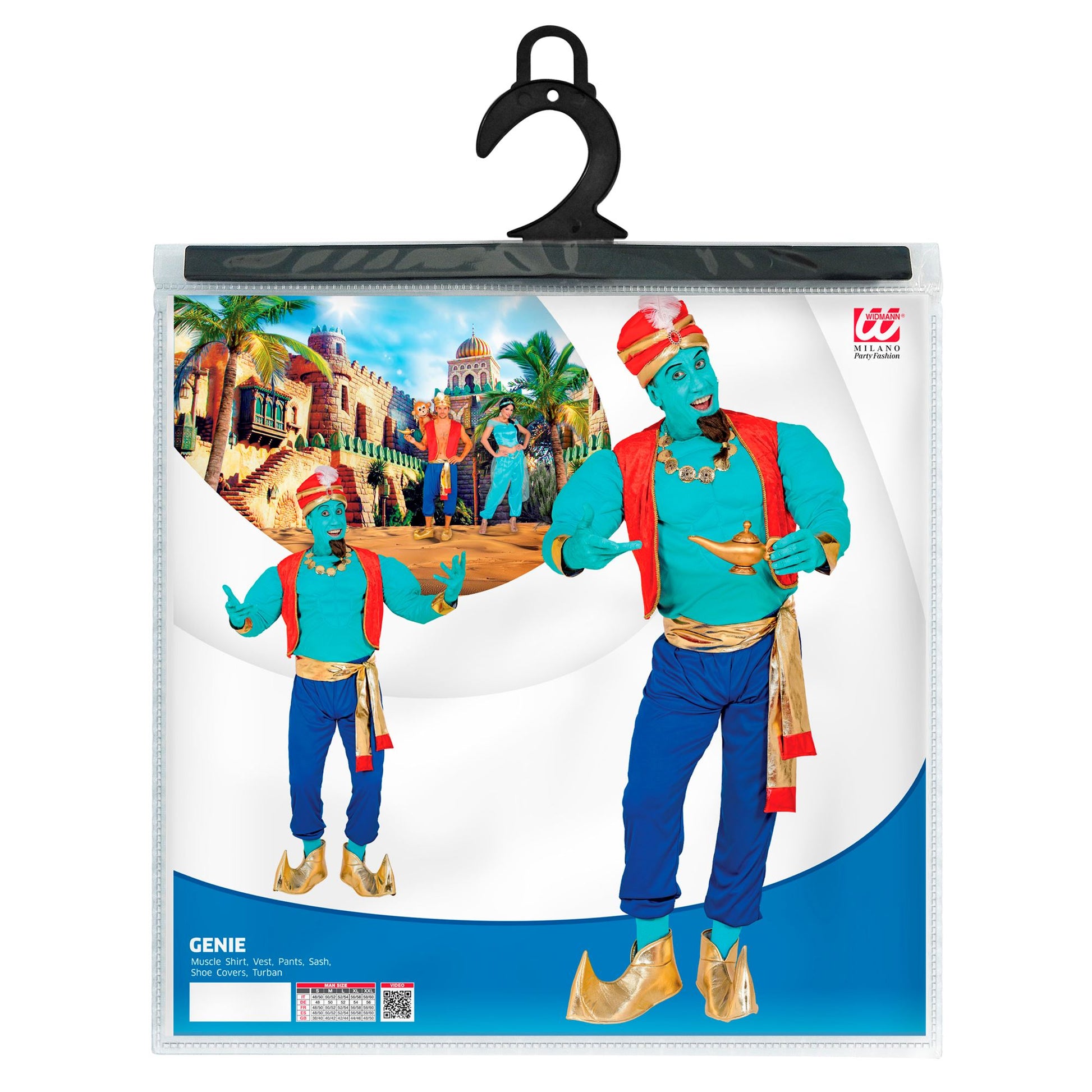 "MAGISCHER GENIE" (Muskelhemd, Weste, Hose, Schärpe, Schuhüberzieher, Turban) – Ansicht 5