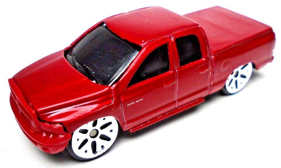 Maisto, Fresh Metal, 2002 Dodge Ram Quad Cab, Spielzeugauto, 11427, Rot, 1:64, 3+