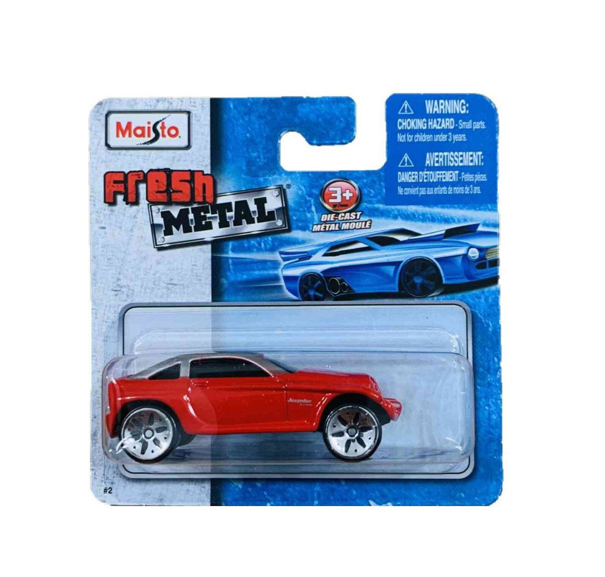 Maisto, Fresh Metal, Jeep Jeepster, Spielzeugauto, 11647, Rot, 1:64, 3+