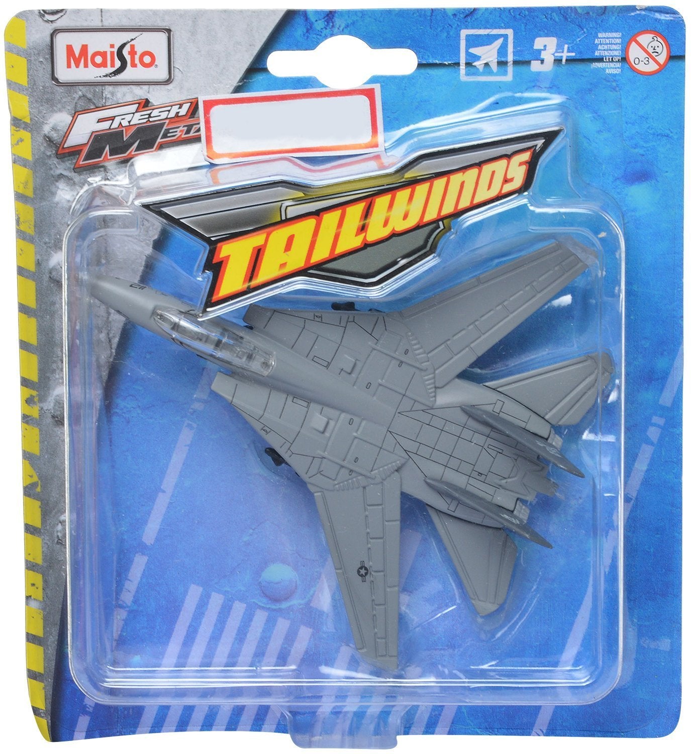 Maisto, Fresh Metal Tailwinds, Military Airplane F-14 Tomcat, Flugzeug, Silber, Für Jungen, 3+