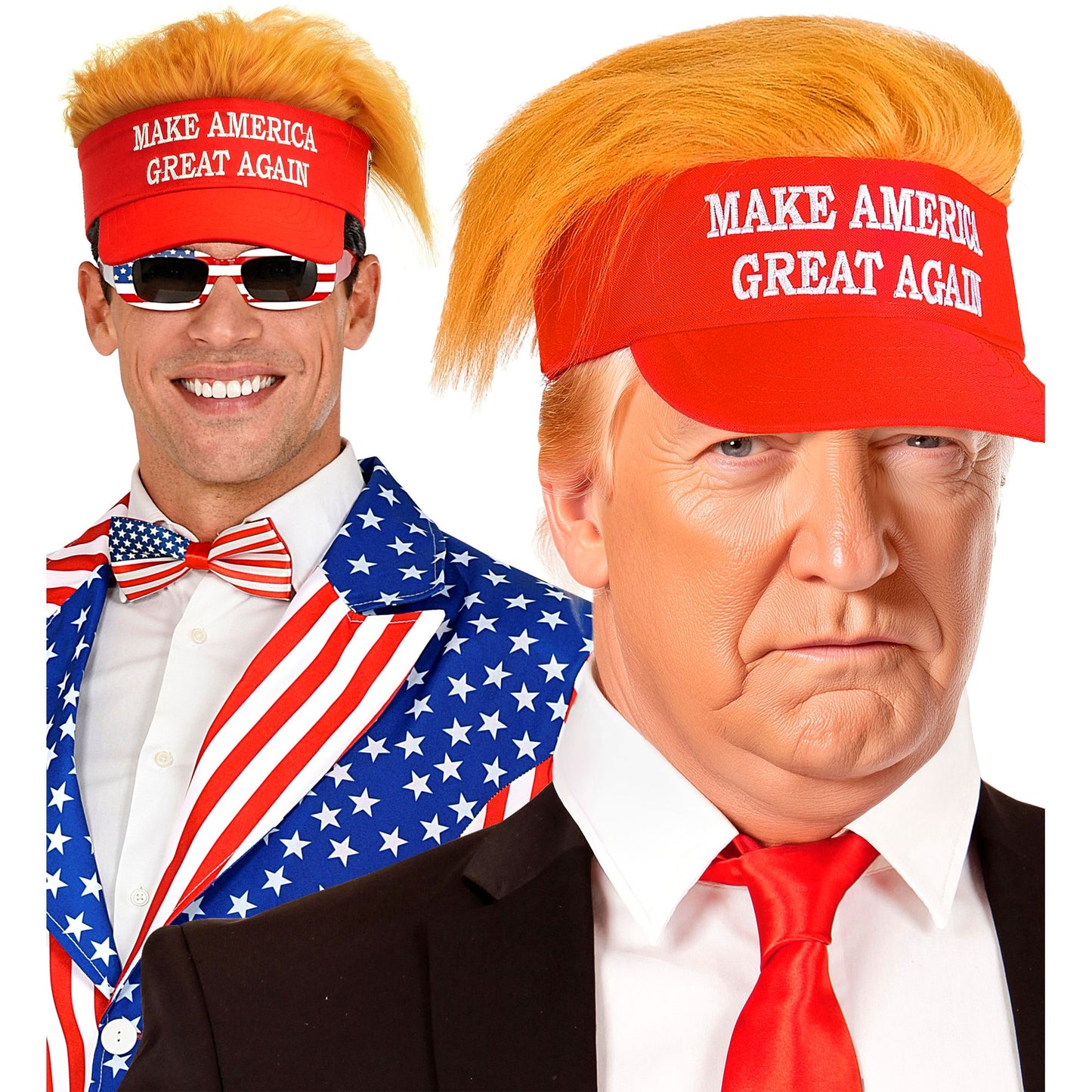 "MAKE AMERICA GREAT AGAIN SCHIRMMÜTZE MIT PLÜSCHHAAREN" – Ansicht 3