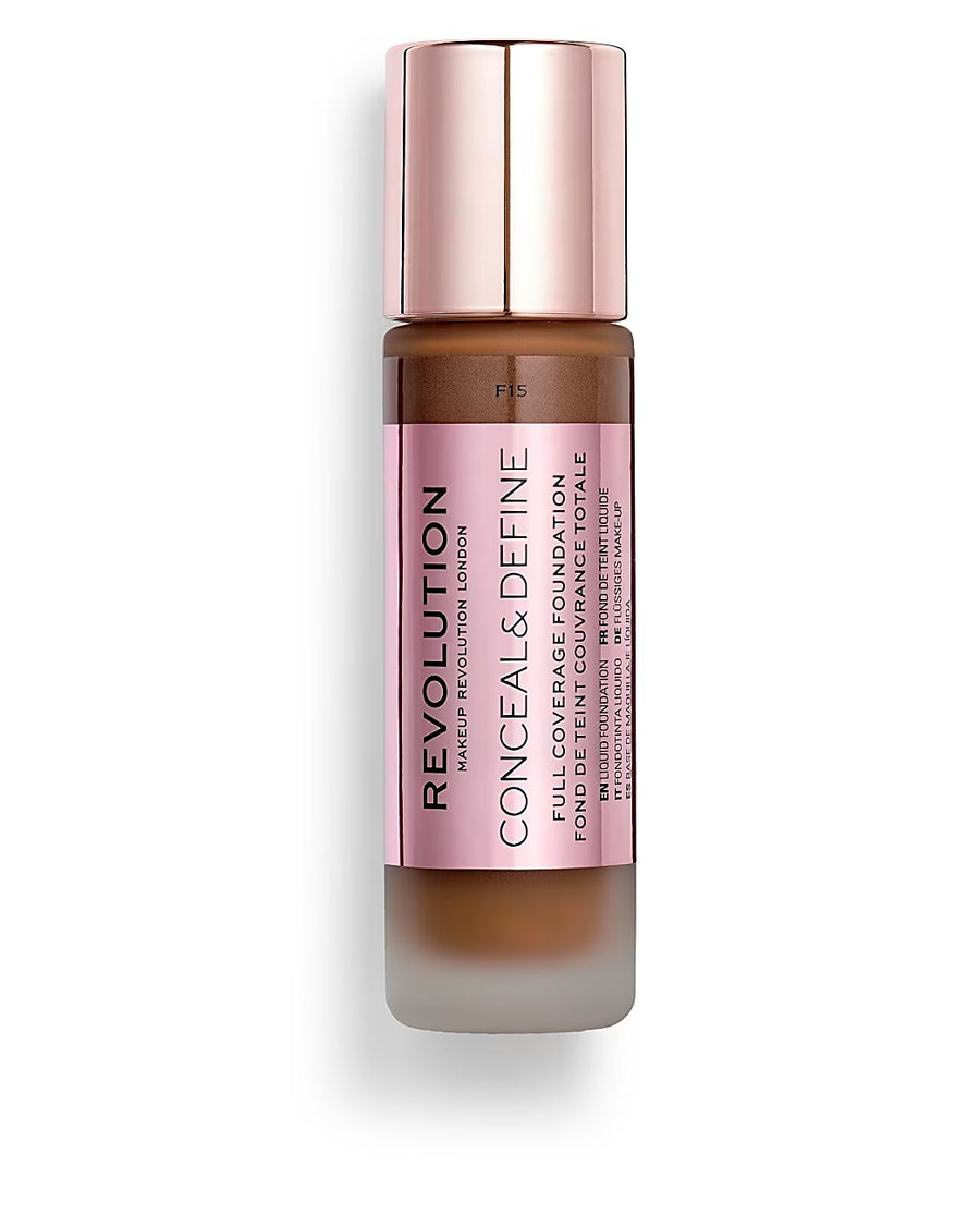 Makeup Revolution Makeup Revolution, Conceal & Define, Ölfrei, Cremige Foundation, F 15, 23 ml Regular