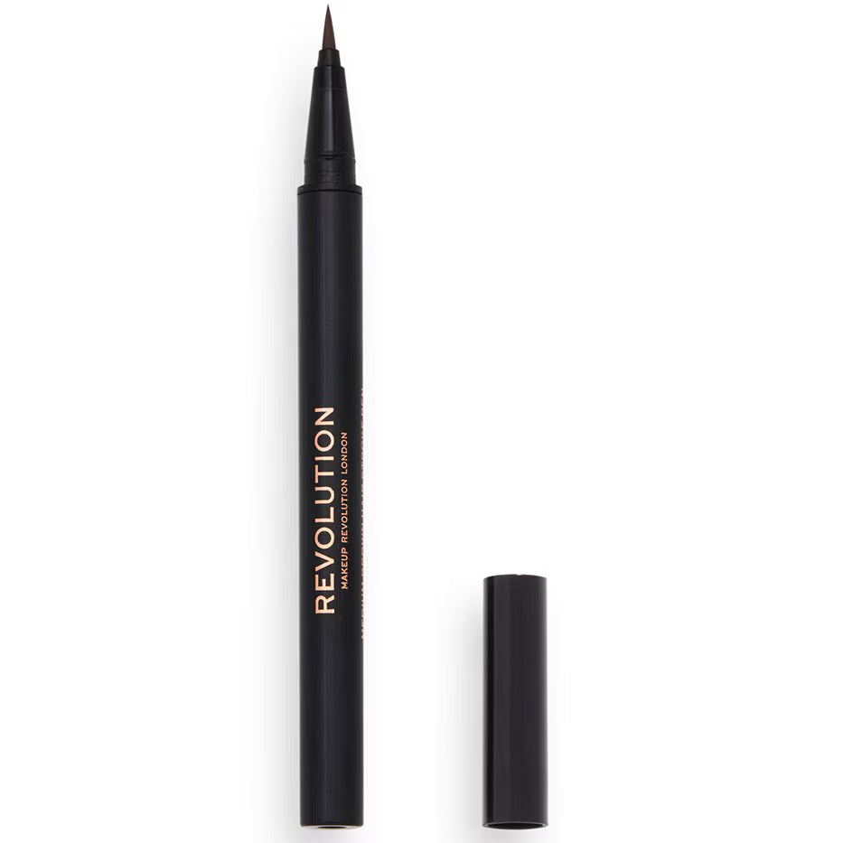 Makeup Revolution, Hair Stroke, Augenbrauencreme-Stift, Mittelbraun, 0.5 g