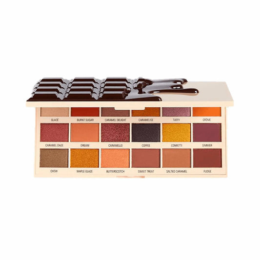 Makeup Revolution Makeup Revolution, I Heart, Lidschattenpalette, Karamell Nudes Schokolade, 18 Schattierungen, 18 g Regular